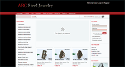 Desktop Screenshot of abcsteeljewelry.com